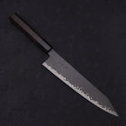 Kiritsuke Gyuto VG-10 Kurozome Damascus Buffalo Ebony Handle 210mm-Damascus-VG-10-Japanese Handle-[Musashi]-[Japanese-Kitchen-Knives]