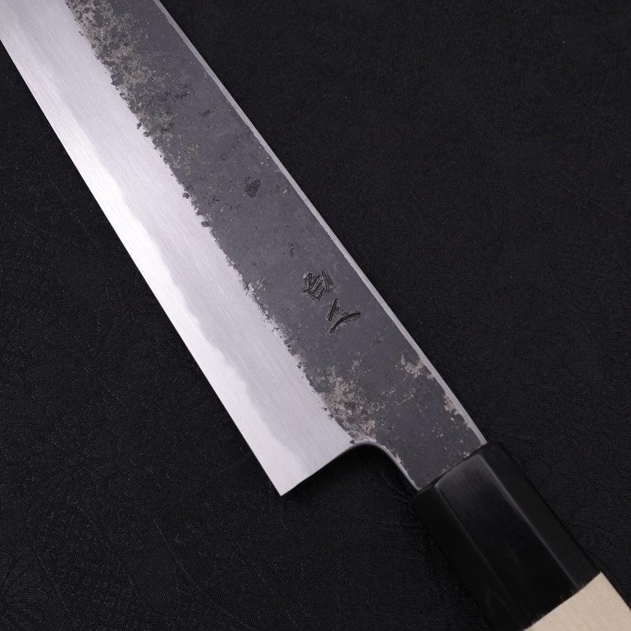 切付牛刀 白紙2号 黒打 水牛朴木柄 200mm – MUSASHI