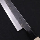 Kiritsuke Gyuto White steel #2 Kurouchi Buffalo Magnolia Handle 200mm-White steel #2-Kurouchi-Japanese Handle-[Musashi]-[Japanese-Kitchen-Knives]