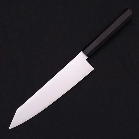 Kiritsuke Gyuto ZDP-189 Polished Buffalo Ebony Handle 210mm-Polished-ZDP-189-Japanese Handle-[Musashi]-[Japanese-Kitchen-Knives]