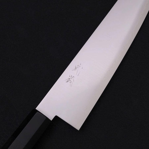 Kiritsuke Gyuto ZDP-189 Polished Buffalo Ebony Handle 210mm-Polished-ZDP-189-Japanese Handle-[Musashi]-[Japanese-Kitchen-Knives]