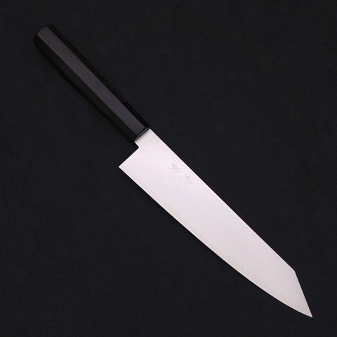 Kiritsuke Gyuto ZDP-189 Polished Buffalo Ebony Handle 210mm-Polished-ZDP-189-Japanese Handle-[Musashi]-[Japanese-Kitchen-Knives]