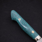 Kiritsuke Nakiri SG-2 Tsuchime Turquoise Green Handle 170mm-SG-2-Tsuchime-Western Handle-[Musashi]-[Japanese-Kitchen-Knives]