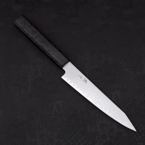 Kiritsuke Petty VG-10 Damascus Black Ishime Handle 150mm-Damascus-VG-10-Japanese Handle-[Musashi]-[Japanese-Kitchen-Knives]