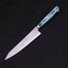 Kiritsuke Petty VG-10 Damascus Blue Handle 150mm-VG-10-Damascus-Western Handle-[Musashi]-[Japanese-Kitchen-Knives]