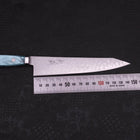 Kiritsuke Petty VG-10 Damascus Blue Handle 150mm-VG-10-Damascus-Western Handle-[Musashi]-[Japanese-Kitchen-Knives]