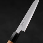 Kiritsuke Petty White steel #2 Kasumi Buffalo Teak Handle 120mm-White steel #2-Kasumi-Japanese Handle-[Musashi]-[Japanese-Kitchen-Knives]