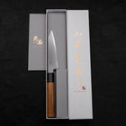 Kiritsuke Petty White steel #2 Kasumi Buffalo Teak Handle 120mm-White steel #2-Kasumi-Japanese Handle-[Musashi]-[Japanese-Kitchen-Knives]