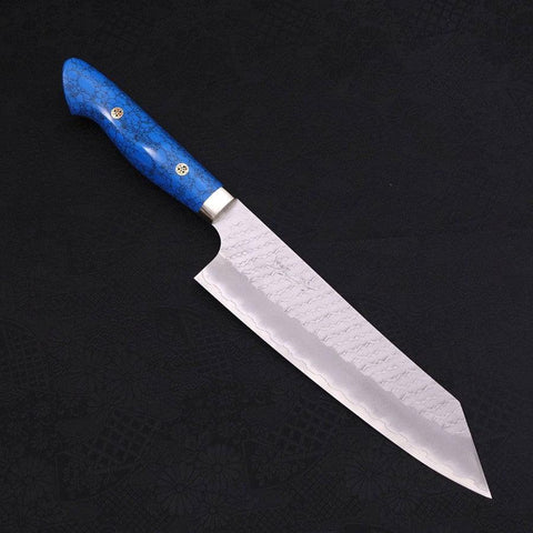 Kiritsuke SG-2 Tsuchime Turquoise Blue Handle 200mm-SG-2-Tsuchime-Western Handle-[Musashi]-[Japanese-Kitchen-Knives]