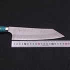 Kiritsuke SG-2 Tsuchime Turquoise Green Handle 200mm-SG-2-Tsuchime-Western Handle-[Musashi]-[Japanese-Kitchen-Knives]