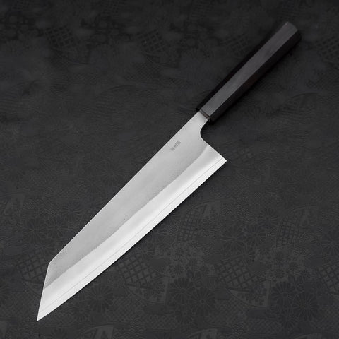 Kiritsuke SKD11 Nashiji Ebony Handle 240mm-SKD11-Nashiji-Japanese Handle-[Musashi]-[Japanese-Kitchen-Knives]