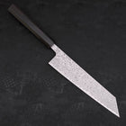 Kiritsuke SKD11 Nickel Damascus Buffalo Ebony Handle 210mm-Damascus-Japanese Handle-[Musashi]-[Japanese-Kitchen-Knives]