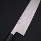 Kiritsuke SLD Wave Nickel Damascus Buffalo Ebony Handle 210mm-SLD-Damascus-Japanese Handle-[Musashi]-[Japanese-Kitchen-Knives]