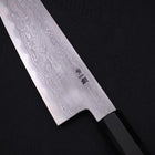 Kiritsuke Santoku Blue steel #1 Suminagashi Buffalo Ebony Handle 170mm-Blue steel #1-Suminagashi-Japanese Handle-[Musashi]-[Japanese-Kitchen-Knives]