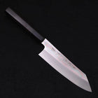 Kiritsuke Santoku Silver Steel #3 Mirror Buffalo Ebony Handle 180mm-[Musashi]-[Japanese-Kitchen-Knives]