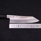 Kiritsuke Santoku Silver Steel #3 Mirror Buffalo Ebony Handle 180mm-Silver steel #3-Mirror-Japanese Handle-[Musashi]-[Japanese-Kitchen-Knives]