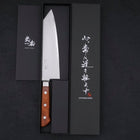 Kiritsuke Santoku VG-5 Stainless Tsuchime Western Handle 190mm-VG-5-Tsuchime-Western Handle-[Musashi]-[Japanese-Kitchen-Knives]