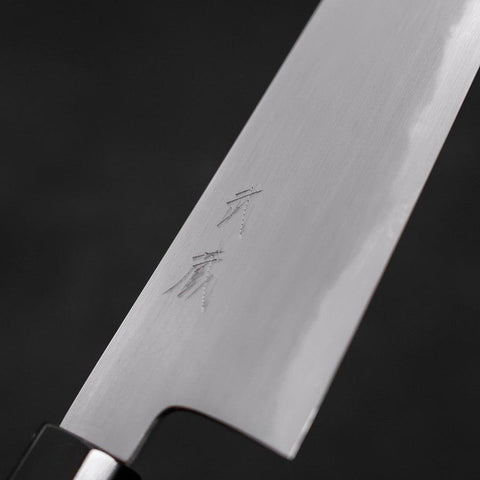 Kiritsuke Santoku White steel #2 Kasumi Buffalo Teak Handle 180mm-White steel #2-Kasumi-Japanese Handle-[Musashi]-[Japanese-Kitchen-Knives]