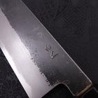 Kiritsuke Santoku White steel #2 Kurouchi Buffalo Magnolia Handle 170mm-White steel #2-Kurouchi-Japanese Handle-[Musashi]-[Japanese-Kitchen-Knives]