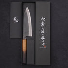 Kiritsuke Santoku White steel #2 Kurouchi Yaki Urushi Handle 170mm-White steel #2-Kurouchi-Japanese Handle-[Musashi]-[Japanese-Kitchen-Knives]