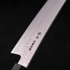 Kiritsuke Silver Steel #3 Damascus Buffalo Teak Handle 210mm-Silver steel #3-Damascus-Japanese Handle-[Musashi]-[Japanese-Kitchen-Knives]