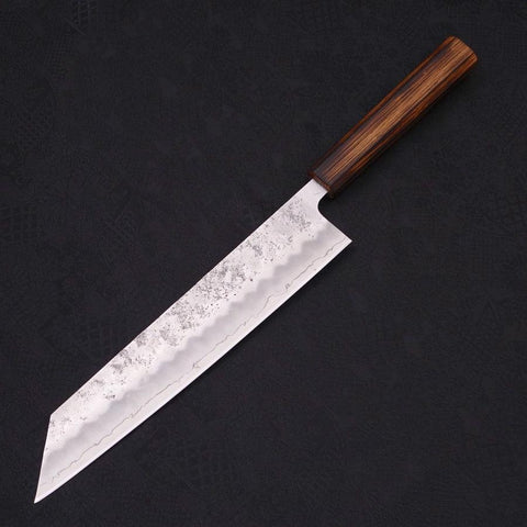 Kiritsuke Silver Steel #3 Nashiji Sumi Urushi Handle 240mm-Silver steel #3-Nashiji-Japanese Handle-[Musashi]-[Japanese-Kitchen-Knives]