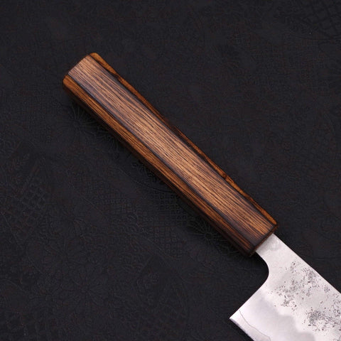 Kiritsuke Silver Steel #3 Nashiji Sumi Urushi Handle 240mm-Silver steel #3-Nashiji-Japanese Handle-[Musashi]-[Japanese-Kitchen-Knives]