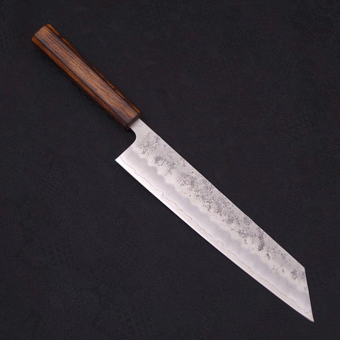 Kiritsuke Silver Steel #3 Nashiji Sumi Urushi Handle 240mm-Silver steel #3-Nashiji-Japanese Handle-[Musashi]-[Japanese-Kitchen-Knives]