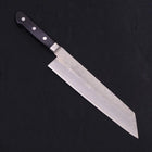 Kiritsuke Silver Steel #3 Nashiji Western Black Handle 210mm-Silver steel #3-Nashiji-Western Handle-[Musashi]-[Japanese-Kitchen-Knives]