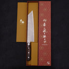 Kiritsuke Silver Steel #3 Nashiji Western Handle 210mm-Silver steel #3-Nashiji-Western Handle-[Musashi]-[Japanese-Kitchen-Knives]