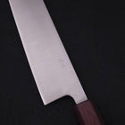 Kiritsuke Silver Steel #3 Polished Purple Urushi Handle 210mm-Silver steel #3-Polished-Japanese Handle-[Musashi]-[Japanese-Kitchen-Knives]