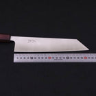 Kiritsuke Silver Steel #3 Polished Purple Urushi Handle 210mm-Silver steel #3-Polished-Japanese Handle-[Musashi]-[Japanese-Kitchen-Knives]