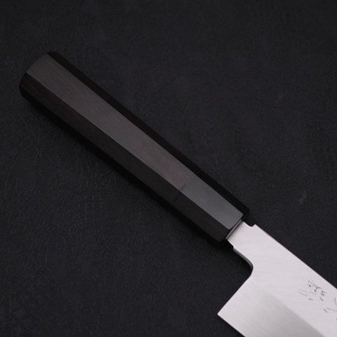 Kiritsuke White steel #2 Honyaki Buffalo Ebony Handle 240mm-White steel #2-Japanese Handle-[Musashi]-[Japanese-Kitchen-Knives]