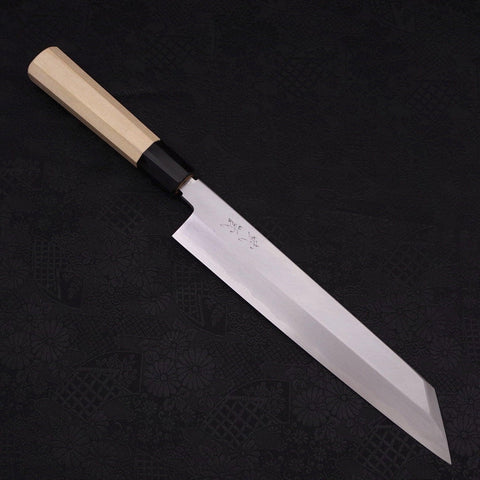 Kiritsuke White steel #2 Kasumi Buffalo Magnolia Handle 240mm-White steel #2-Kasumi-Japanese Handle-[Musashi]-[Japanese-Kitchen-Knives]