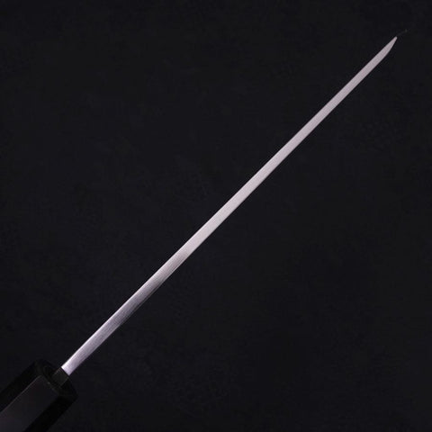 Kiritsuke White steel #2 Mirror Finish Honyaki Buffalo Ebony Handle 240mm-White steel #2-Japanese Handle-[Musashi]-[Japanese-Kitchen-Knives]