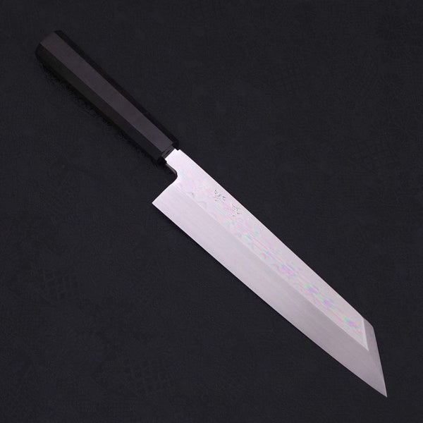 切付 片刃 白本焼 鏡面 黒檀水牛柄 240mm – MUSASHI