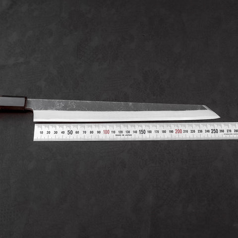 Kiritsuke Yanagiba Blue steel #2 Kurouchi Buffalo Wenge Handle 270mm-Blue steel #2-Kurouchi-Japanese Handle-[Musashi]-[Japanese-Kitchen-Knives]