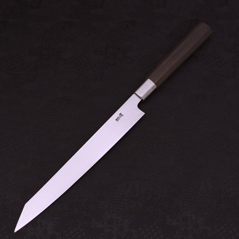 Kiritsuke Yanagiba Silver Steel #3 Walnut Handle 240mm-Silver Steel #3-Japanese Handle-[Musashi]-[Japanese-Kitchen-Knives]