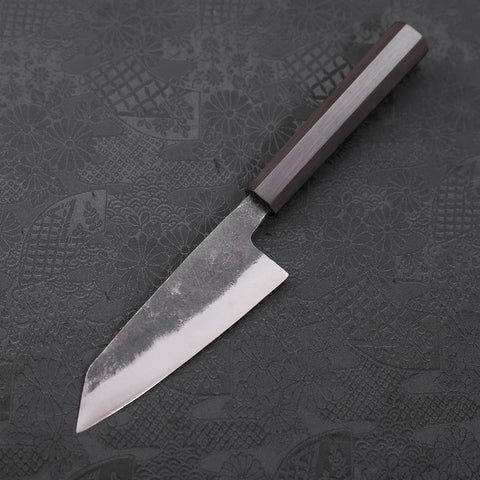 Kobunka Blue steel #2 Kurouchi Ebony Handle 120mm-Blue steel #2-Kurouchi-Japanese Handle-[Musashi]-[Japanese-Kitchen-Knives]