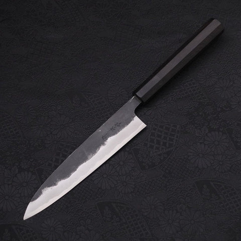 Koyanagi Blue Super Kurouchi Buffalo Ebony Handle 150mm-Blue Super-Kurouchi-Japanese Handle-[Musashi]-[Japanese-Kitchen-Knives]