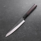 Koyanagi Blue steel #1 Kurouchi Chokin Nami Buffalo Ebony Handle 150mm-Blue steel #1-Kurouchi-Japanese Handle-[Musashi]-[Japanese-Kitchen-Knives]