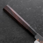 Koyanagi Blue steel #1 Kurouchi Chokin Nami Buffalo Ebony Handle 150mm-Blue steel #1-Kurouchi-Japanese Handle-[Musashi]-[Japanese-Kitchen-Knives]