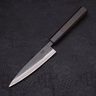 Koyanagi Blue steel #2 Kurouchi Chokin Sakura Buffalo Ebony Handle 135mm-Blue steel #2-Kurouchi-Japanese Handle-[Musashi]-[Japanese-Kitchen-Knives]