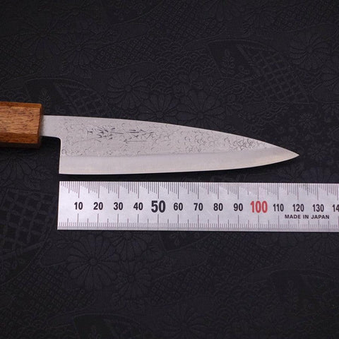 Koyanagi Silver Steel #3 Tsuchime Yaki Urushi Handle 120mm-Silver steel #3-Tsuchime-Japanese Handle-[Musashi]-[Japanese-Kitchen-Knives]