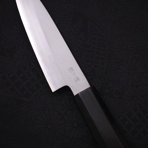 Koyanagi Silver steel #3 Kasumi Chokin Sakura Buffalo Ebony Handle 110mm-Silver steel #3-Kasumi-Japanese Handle-[Musashi]-[Japanese-Kitchen-Knives]