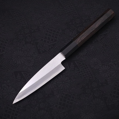 Koyanagi White steel #2 Kasumi Chokin Nami Buffalo Ebony Handle 110mm-White steel #2-Kasumi-Japanese Handle-[Musashi]-[Japanese-Kitchen-Knives]