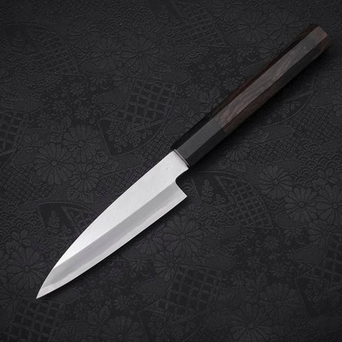 Koyanagi White steel #2 Kasumi Chokin Nami Buffalo Ebony Handle 110mm-White steel #2-Kasumi-Japanese Handle-[Musashi]-[Japanese-Kitchen-Knives]