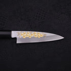 Koyanagi White steel #2 Kasumi Chokin Sakura Buffalo Ebony Handle 110mm-White steel #2-Kasumi-Japanese Handle-[Musashi]-[Japanese-Kitchen-Knives]