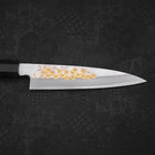 Koyanagi White steel #2 Kasumi Chokin Sakura Buffalo Ebony Handle 150mm-White steel #2-Kasumi-Japanese Handle-[Musashi]-[Japanese-Kitchen-Knives]