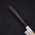 Koyanagi White steel #2 Kasumi Chokin Sakura Buffalo Ebony Handle 150mm-White steel #2-Kasumi-Japanese Handle-[Musashi]-[Japanese-Kitchen-Knives]